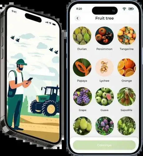 AgriTech platform app screens